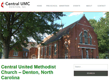 Tablet Screenshot of centralumcdenton.com
